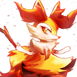anthro black_body black_fur cheek_tuft ear_tuft eyelashes facial_tuft female fluffy fluffy_ears fluffy_tail fur leaf light neck_tuft object_in_tail red_body red_eyes red_fur simple_background solo standing stick stick_in_tail tail tan_body tan_fur tuft white_background white_body white_fur felipotyphlosion nintendo pokemon braixen canid canine generation_6_pokemon mammal pokemon_(species) 1:1 hi_res lighting