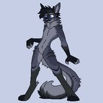 anthro blue_eyes blue_tongue fingerless_(marking) fingerless_gloves_(marking) fur gloves_(marking) grey_background grey_body grey_fur looking_at_viewer male markings simple_background smile smiling_at_viewer solo standing tail tail_motion tongue tongue_out badcanis ludo_the_cabbit canid canine felid feline fox grey_fox mammal urocyon 1:1 animated digital_media_(artwork) pixel_(artwork) pixel_animation short_playtime