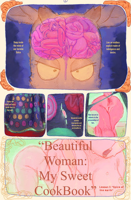 anthro anus bent_over big_breasts big_butt bodily_fluids brain breasts butt female genitals open_mouth organs pink_body sweat text vulva smashmat dulce_(smashmat) venus_(smashmat) lagomorph leporid mammal pronghorn rabbit absurd_res comic english_text hi_res