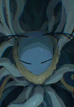 ambiguous_gender antennae_(anatomy) anthro clothing eyes_closed fur solo blipbugbug bug_fables moonsprout_games leif_(bug_fables) arthropod geometer_moth insect lepidopteran moth 2024 hi_res painting_(artwork) male_(lore)