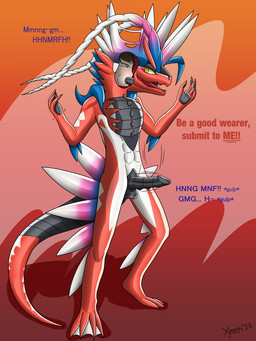 anthro black_tentacles blonde_hair blue_eyes bodily_fluids bodysuit brown_hair clothing cum cumshot duo ejaculation facial_piercing forced forced_transformation fur genital_fluids hair hypnosis identity_death latex latex_clothing latex_cum latex_skinsuit latex_transformation liquid_latex male male/male mask mask_transformation mind_alteration mind_control nose_piercing nose_ring nude nude_anthro nude_human nude_male piercing red_body red_bodysuit red_clothing red_fur red_skinsuit red_suit ring_piercing skinsuit solo suit suit_transformation tentacles text tight_clothing transformation unusual_bodily_fluids unusual_cum unusual_genital_fluids wearing_mask white_body white_clothing white_fur white_suit xyveon nintendo pokemon ancient_pokemon apex_build_koraidon generation_9_pokemon human koraidon legendary_pokemon living_bodysuit living_latex mammal paradox_pokemon pokemon_(species) 3:4 english_text hi_res