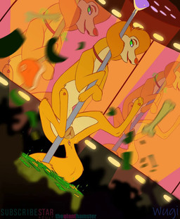 animal_genitalia bodily_fluids female feral genitals solo vulva the_giant_hamster wugi all_dogs_go_to_heaven don_bluth sasha_la_fleur canid canine canis domestic_dog mammal 2d_animation animated frame_by_frame no_sound short_playtime video