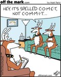 anthro antlers biped black_collar collar dialogue female furniture group hooves horn humor male notebook pencil_(object) sofa speech_bubble text tissue tissue_box trio white_antlers mark_parisi off_the_mark comet_(reindeer) deer mammal new_world_deer reindeer 2017 comic english_text signature url