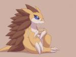 beverage claw_fingers claw_toes eyewear female feral glasses solo kajinchu nintendo pokemon sabari generation_1_pokemon pokemon_(species) sandslash 2d_animation 4:3 animated frame_by_frame low_res short_playtime subtle_animation