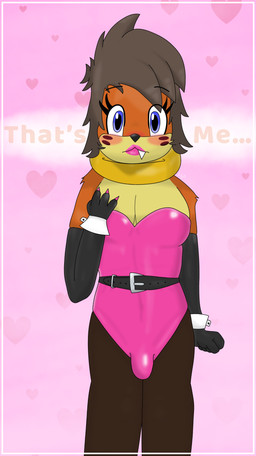 anthro belt blush brown_hair bulge clothed clothing colored_nails crossdressing fur hair latex lipstick makeup nails orange_body orange_fur pink_clothing solo hupla21 nintendo pokemon fang_(hupla21) buizel generation_4_pokemon mammal mustelid musteline pokemon_(species) true_musteline weasel hi_res