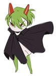 ambiguous_gender biped cloak clothing green_body green_hair hair horn pupils red_eyes red_horn simple_background solo standing white_background white_body white_sclera flavia-elric nintendo pokemon will_(flavia-elric) generation_3_pokemon humanoid kirlia pokemon_(species) 2020 digital_media_(artwork) hi_res male_(lore)