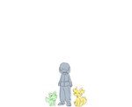 ambiguous_gender before female feral group simple_background simple_coloring trio kify nintendo pokemon fennekin generation_6_pokemon generation_9_pokemon human mammal pokemon_(species) sprigatito comic hi_res sketch tagme