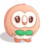 ambiguous_gender brown_body brown_feathers feathered_wings feathers feral simple_background solo white_background wings fluffymaiden nintendo pokemon avian generation_7_pokemon pokemon_(species) rowlet 2016 digital_media_(artwork)