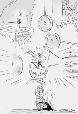 2_horns ambiguous_gender biped black_body black_eyes buzzsaw chair cloak clothed clothing empty_eyes furniture holding_melee_weapon holding_object holding_weapon horn melee_weapon motion_lines polearm sad solo spear standing throne weapon weapon_on_ground du_dang hollow_knight_(franchise) team_cherry hollow_knight_(character) arthropod vessel_(species) 2025 hi_res