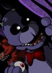 anthro bow_(feature) bow_tie glowing glowing_eyes looking_at_viewer machine male simple_background shu_20625 five_nights_at_freddy's scottgames bonnie_(fnaf) foxy_(fnaf) animatronic canid canine fox lagomorph leporid mammal rabbit robot 2018 absurd_res digital_media_(artwork) hi_res