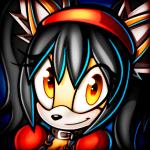 anthro blinking female orange_eyes solo r-no71 sega sonic_the_fighters sonic_the_hedgehog_(series) honey_the_cat domestic_cat felid feline felis mammal 1:1 animated low_res short_playtime