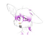 anthro eyebrows fluffy fluffy_hair fur hair inner_ear_fluff male markings open_mouth pink_eyes short_hair smile solo spots spotted_body spotted_fur tuft yellow_nose iijackie3678ii canid canine fox mammal colored_sketch digital_drawing_(artwork) digital_media_(artwork) sketch