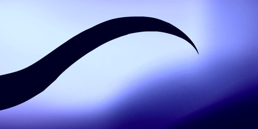 ambiguous_gender big_ears big_tail black_body blue_background blue_body claws crawling facial_markings glowing glowing_eyes gradient_background head_markings long_tongue looking_away markings on_ground pawpads semi-anthro side_view silhouette simple_background solo tail tear_(marking) text tongue tongue_out white_eyes white_pawpads white_tongue l0veblood rain_world videocult fan_character slavina_(ksyker) slugcat absurd_res artist_name blue_theme cool_colors digital_media_(artwork) english_text hi_res long_image signature wide_image widescreen