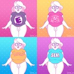 anthro bottomless breasts clothed clothing collection genitals gynomorph intersex partially_clothed penis solo fluffygirlfriend bobby_(fluffy_gf) canid canine canis domestic_dog mammal nordic_sled_dog samoyed spitz 1:1 hi_res trans_(lore) trans_woman_(lore)