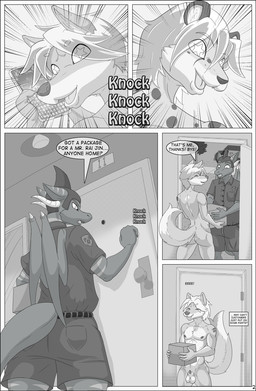 anthro black_border border clothing dipstick_tail duo excited male markings nude package public public_nudity shirt star_eyes tail tail_markings text text_on_clothing text_on_shirt text_on_topwear topwear libra-11 mythology rai_(digital01) canid canine canis cheetah domestic_dog dragon felid feline mammal mythological_creature mythological_scalie scalie character_request comic digital_media_(artwork) english_text greyscale hi_res monochrome multiple_scenes