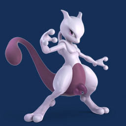 1:1 2018 3_toes 3d_(artwork) absurd_res alpha_channel anthro balls digital_media_(artwork) feet generation_1_pokemon genitals hi_res legendary_pokemon male mewtwo nintendo nude_edit official_art pokemon pokemon_(species) simple_background smile solo super_smash_bros. super_smash_bros._ultimate third-party_edit toes transparent_background zeklullaby