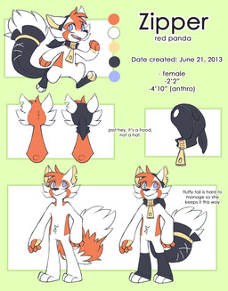 anthro black_nose black_text blue_eyes color_swatch digitigrade featureless_crotch feet fur green_background handpaw hindpaw male orange_body orange_fur paws plantigrade red_body red_fur running simple_background smile solo standing tail text yellow_inner_ear zipper yassui ailurid mammal red_panda 2014 character_name digital_drawing_(artwork) digital_media_(artwork) english_text flat_colors hi_res model_sheet female_(lore)