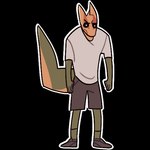 000atanerriaper000 angry anthro black_bottomwear black_clothing black_pants bottomwear clothing footwear gemini_the_sergal looking_at_viewer male multicolored_body pants raised_tail ready_to_fight shirt shoes solo tail telegram_sticker topwear white_clothing white_shirt white_topwear