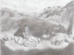 female nude solo spider26 celtic_mythology european_mythology mythology equid equine humanoid kelpie mammal monster mythological_creature mythological_equine taur absurd_res graphite_(artwork) greyscale hi_res monochrome traditional_media_(artwork)