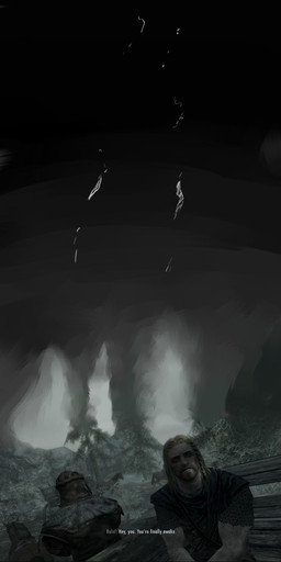 anthro biped breaking_door dialogue disaster dishonesty door male screencap sign solo text worried lizbot bethesda_game_studios hollow_knight_(franchise) microsoft skyrim steamed_hams team_cherry the_elder_scrolls toddroll you're_finally_awake pale_king_(hollow_knight) void_(hollow_knight) arthropod 2021 absurd_res comic english_text hi_res long_image meme mixed_media tall_image