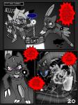 abuse amputation arm_break battle blood bluebean bodily_fluids comic damage dialogue english_text fan_character fan_comic female garden_of_eden generation_1_pokemon generation_2_pokemon glowing glowing_eyes gore greyscale group hi_res male mammal melee_weapon monochrome nintendo pikachu pokemon pokemon_(species) profanity punny_pika rodent sneasel sword text unavailable_at_source weapon