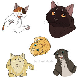 amber_eyes ambiguous_gender blue_eyes brown_body brown_fur feral feralized floppy_ears folded_ears fur grey_body grey_fur group hissing loafing orange_body orange_fur quadruped simple_background stripes teal_eyes white_background white_body white_fur yellow_body yellow_eyes yellow_fur ouivon attack_on_titan armin_arlert eren_jaeger erwin_smith hange_zoe jean_kirstein calico_cat domestic_cat felid feline felis mammal scottish_fold 1:1 2013