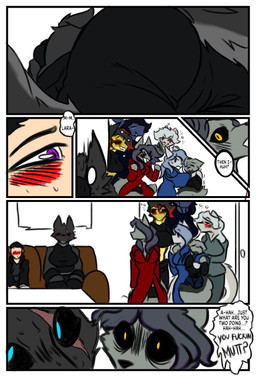 amber_eyes anthro black_sclera blue_eyes blush clothed clothing dialogue drunk facial_scar female female_anthro fur grey_body grey_fur group hair horn male male/female male_human muscular muscular_anthro muscular_female profanity purple_eyes scales scar simple_background substance_intoxication tail text white_body white_fur usershaden-07reads a_man_in_a_beasts_world mythology adder_ashfield_(ghilliecamo) amber_hellfire_(ghilliecamo) ashley_volker_(ghilliecamo) chris_(ghilliecamo) lara_shepard_(ghilliecamo) lupa_marble_(ghilliecamo) mika_blackclaw_(ghilliecamo) yuki_snow_(ghilliecamo) aquatic canid canine canis dragon felid fish human hybrid mammal mythological_creature mythological_scalie pantherine scalie shark snow_leopard wolf comic english_text hi_res