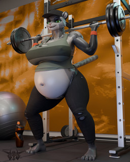 anthro barefoot big_breasts breasts exercise exercise_clothing feet female gym lifting pregnant pregnant_female solo weightlifting workout phrostbite valorlynz_(modeler) dreamworks the_bad_guys kitty_kat_(the_bad_guys) felid leopard mammal pantherine 3d_(artwork) 4:5 absurd_res digital_media_(artwork) hi_res