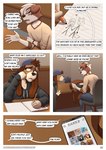 absurd_res anthro backwards_cap backwards_hat beagle canid canine canis cellphone clothed clothing comic danny_lake dating_app dialogue domestic_dog drawing duo electronics english_text flicklock hat headgear headwear hi_res hunting_dog isaac_(flicklock) male mammal paper pencil_(object) phone scent_hound smartphone text url