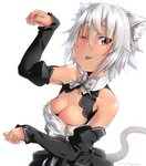 blush female looking_at_viewer solo unoryoku animal_humanoid cat_humanoid felid felid_humanoid feline feline_humanoid humanoid mammal mammal_humanoid 2016 signature