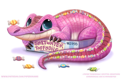 ambiguous_gender blue_eyes box candy candy_scales claws container dessert fangs feral food humor label pink_body pink_scales pun red_body red_scales saltwater_taffy_(candy) scales simple_background solo tan_body tan_scales teeth text visual_pun white_background piper_thibodeau crocodile crocodilian food_creature reptile scalie digital_media_(artwork) digital_painting_(artwork) english_text painting_(artwork) url