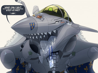 aircraft ambiguous_gender belly bodily_fluids duo feral feral_pred fur grey_belly grey_body grey_eyes grey_nose grey_tongue machine mouth_shot open_mouth saliva simple_background speech_bubble talking_to_viewer teeth text tongue vehicle vore white_background white_body white_fur dolphinproject dire_aircraft dire_machine dire_vehicle living_aircraft living_machine living_vehicle 2026 english_text hi_res