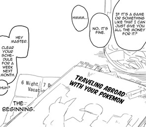 female money not_furry pamphlet text zero_pictured mizo_ne nintendo pokemon generation_3_pokemon humanoid kirlia pokemon_(species) english_text monochrome translated