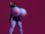 anthro anthrofied big_breasts bottomwear bouncing_breasts breast_expansion breasts clothed clothing expansion female hair huge_breasts hyper hyper_breasts inflation navel nipples shorts simple_background slow_motion solo standing anthroanim nintendo pokemon fan_character shizuma_luxray generation_4_pokemon luxray pokemon_(species) 2016 3d_(artwork) 3d_animation 4:3 animated digital_media_(artwork) short_playtime sound webm