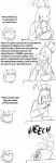 absurd_res asriel_dreemurr boss_monster_(undertale) bovid caprine comic dialogue english_text food frisk_(undertale) hi_res horn human humor long_ears male mammal monochrome pasta potoobrigham spaghetti text undertale undertale_(series)