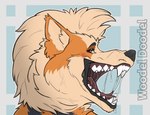 anthro bared_teeth black_markings blush bodily_fluids drooling fangs forked_tongue fur looking_at_viewer markings mouth_shot open_mouth orange_body orange_fur saliva saliva_string side_view solo teeth tongue woodeldoodel nintendo pokemon arcanine canid canine generation_1_pokemon mammal pokemon_(species) headshot_portrait portrait