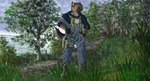 anthro campaign gun landscape male plant raining ranged_weapon solo_focus tarkov tree weapon wet scoundrel_scaramouche hyena mammal