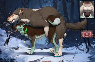 animal_genitalia animal_penis anus ball_slap bodily_fluids brown_body brown_fur butt canine_genitalia canine_penis collar cum cum_in_vagina cum_inside cumshot duo ejaculation facial_piercing female female_penetrated feral feral_on_feral feral_penetrated feral_penetrating feral_penetrating_feral fur genital_fluids genitals knotting larger_male male male/female male_penetrating male_penetrating_female multi_nipple nature nipples nose_piercing nose_ring outside ovum penetration penis piercing ring_piercing sex size_difference slap smaller_female snow sperm_cell vaginal vaginal_knotting vaginal_penetration winter truegrave9 sheppermint canid canine canis domestic_dog german_shepherd herding_dog mammal pastoral_dog wolf hi_res