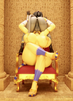 anthro anthro_penetrated balls big_breasts big_penis blue_hair bodily_fluids bouncing_breasts breasts butt chair clothed clothing crossed_legs duo egyptian erection feet female female_penetrated footwear fur furniture genitals grey_body grey_fur hair high_heels huge_penis humanoid_feet irrumatio larger_female male male/female male_penetrating male_penetrating_female markings moan nude one-piece_swimsuit oral oral_penetration penetration penile penile_penetration penis penis_in_mouth plantigrade reverse_jackhammer_position sex shoes sitting size_difference sling_bikini smaller_male stripes swimwear tail tail_markings throne throne_room throne_sex yellow_body blackspoiler dogzeela_(modeler) the_black_missus_(va) valorlynz_(modeler) voidslut_(va) animal_crossing nintendo pokemon ankha_(animal_crossing) vinci_(itsmemtfo4) alolan_form alolan_meowth domestic_cat felid feline felis generation_7_pokemon mammal pokemon_(species) regional_form_(pokemon) 3d_(artwork) 3d_animation animated digital_media_(artwork) hi_res short_playtime sound video voice_acted