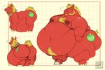 anthro back_rolls belly belly_on_ground belly_rolls big_belly big_butt big_cheeks bodily_fluids body_hair breath butt chubby_cheeks cutie_mark double_chin fat_rolls feral hair happy_trail huge_belly hyper hyper_belly inverted_nipples leg_rolls looking_at_viewer love_handles male moobs morbidly_obese morbidly_obese_feral navel nipples obese obese_feral overweight overweight_anthro overweight_feral overweight_male qr_code quadruped rear_view simple_background solo tail thick_thighs wide_hipped_male wide_hips chocopaws2 friendship_is_magic hasbro my_little_pony mythology big_macintosh_(mlp) earth_pony equid equine horse mammal mythological_creature pony digital_media_(artwork) hi_res