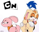 anthro anus butt clothed clothing duo female female/female genitals logo partially_clothed plump_labia presenting presenting_hindquarters puffy_anus pussy simple_background smile underwear underwear_down white_background young young_anthro arevix cartoon_network sega sonic_the_hedgehog_(series) the_amazing_world_of_gumball anais_watterson cream_the_rabbit animal_humanoid eulipotyphlan eulipotyphlan_humanoid humanoid lagomorph lagomorph_humanoid leporid mammal mammal_humanoid rabbit 6:5 absurd_res hi_res