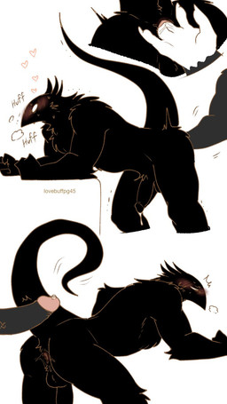 anal anal_fingering anal_penetration anthro anthro_on_anthro anthro_penetrated anthro_penetrating anthro_penetrating_anthro anus balls bent_over_surface black_balls black_body black_feathers blush bodily_fluids breath butt claws cum cum_drip disembodied_hand disembodied_penis dripping duo empty_eyes erection feathers finger_claws fingering genital_fluids genitals glans grey_body grey_feathers heart_symbol hearts_around_head humanoid_genitalia humanoid_penis imminent_sex male male/male male_penetrated male_penetrating male_penetrating_male mostly_offscreen_male muscular muscular_anthro muscular_male narrowed_eyes nude panting penetration penis raised_tail sex shaking side_view surprised sweat tail tail_motion tremble_lines trembling white_eyes wide_eyed lovebuffpg45 toriko_(series) nitro_(toriko) hi_res sequence