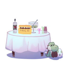 alcohol alcohol_bottle ambiguous_gender anthro beer_bottle beer_case beverage bottle brown_clothing brown_footwear brown_shoes clothing container cup egg footwear furniture green_body party punch_bowl sad shoes simple_background sitting sitting_on_ground solo table white_background yoshi_egg mochi_moon mario_bros nintendo skol yoshi_dancing_next_to_an_egg yoshi_(character) green_yoshi yoshi 2021 colored digital_drawing_(artwork) digital_media_(artwork) hi_res meme portuguese_description