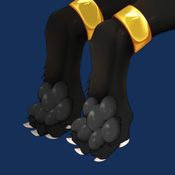 4_toes ambiguous_gender anklet anthro barefoot black_body black_fur black_pawpads claws digitigrade feet foot_fetish foot_focus fur gold_(metal) gold_jewelry grey_pawpads hindpaw jewelry male male_anthro pawpads paws simple_background soles solo toe_claws toes transparent_background white_claws mituni_(artist) mythology sylar_blackwhitedragon canid canine canis mammal 1:1 2026 2d_animation alpha_channel animated digital_media_(artwork) loop motion_tweening