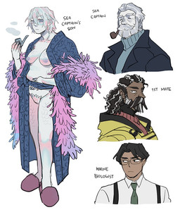 beard breasts casual_exposure clothing elderly elderly_male facial_hair feather_boa feather_pubes feathers female footwear group iridescent iridescent_body iridescent_hair iridescent_scales male mature_male mustache nipples pubes pubic_feathers robe scales shoes slippers smoke smoking_pipe text starfleetrambo basheer_(starfleetrambo) edward_(starfleetrambo) lucius_(starfleetrambo) oskar_(starfleetrambo) animal_humanoid human humanoid mammal marine marine_humanoid oarfish_humanoid siren english_text father_(lore) father_and_child_(lore) father_and_son_(lore) parent_(lore) parent_and_child_(lore) parent_and_son_(lore) son_(lore) trans_(lore) trans_man_(lore)