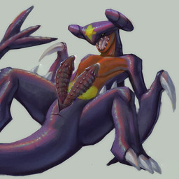 2_penises animal_genitalia animal_penis big_penis bodily_fluids claws cum cum_drip dripping feral genital_fluids genitals grey_background hemipenes male multi_genitalia multi_penis open_mouth penis precum presenting presenting_penis simple_background solo unusual_anatomy unusual_genitalia epitapphos nintendo pokemon garchomp generation_4_pokemon pokemon_(species) digital_media_(artwork) digital_painting_(artwork) hi_res painting_(artwork)