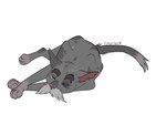 ambiguous_gender elderly feral fur grey_body grey_fur lying solo barkfur_(artist) warriors_(book_series) fan_character domestic_cat felid feline felis mammal 4:3 hi_res