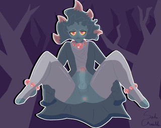 anklet anthro anus balls blue_body clothed clothing femboy floating foreskin gem genitals gradient_penis jewelry legwear male partially_clothed pearl_(gem) penis robe solo spread_legs spreading stirrup_legwear stockings thick_thighs yellow_eyes sodacrumble nintendo pokemon generation_2_pokemon ghost misdreavus pokemon_(species) spirit 5:4 absurd_res digital_media_(artwork) hi_res