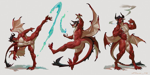 5_fingers abs anthro beard biceps bulge butt facial_hair fingers hair horn male membrane_(anatomy) membranous_wings multicolored_body multicolored_scales muscular muscular_anthro muscular_male nude pecs red_body red_scales scales solo spikes tail two_tone_body two_tone_scales wings taran_fiddler mythology tyson_(taran_fiddler) dragon mythological_creature mythological_scalie scalie 2024 2:1 digital_media_(artwork) hi_res signature