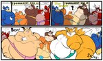 anthro asian_clothing bbm big_butt blood bodily_fluids border butt clothing east_asian_clothing group hair japanese_clothing male mawashi morbidly_obese nosebleed obese overweight overweight_male ponytail squish sumo white_border floofyboyetime banjo-kazooie cartoon_network conker's_bad_fur_day nintendo one_piece rareware sega sonic_the_hedgehog_(series) squirrel_boy star_fox banjo_(banjo-kazooie) conker falco_lombardi miles_prower tony_tony_chopper avian bear bird canid canine deer fox mammal new_world_deer reindeer hi_res